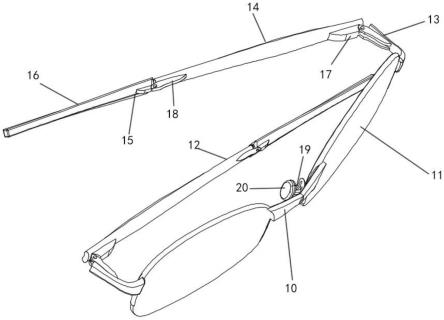 一种易于收纳的折叠式眼镜架的制作方法