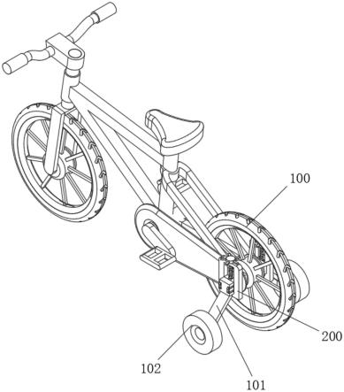 一种带有辅助轮的防倒自行车的制作方法
