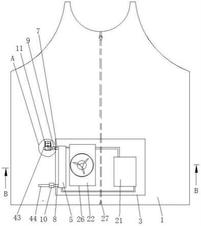 设散热风扇的可拆式降温服的制作方法