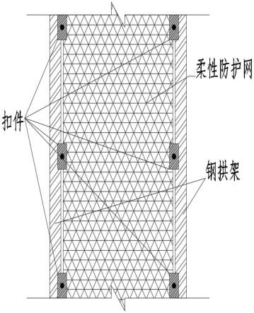 一种防止隧道洞顶落石柔性防护网装置的制作方法