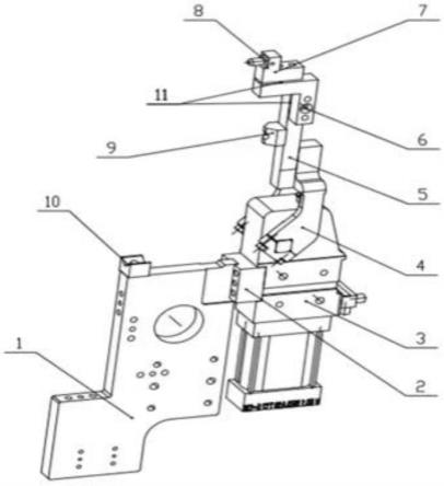 一种新型机器人焊接夹具用压臂气缸压紧机构的制作方法