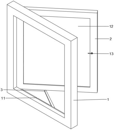 一种单元幕墙内平开窗结构的制作方法