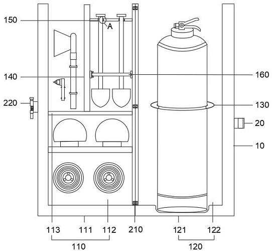 一种应用于消防车上的灭火工具存放装置的制作方法