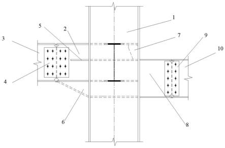 一种不同标高钢梁与钢柱连接节点结构的制作方法