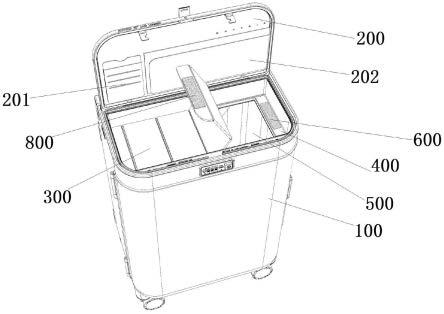 一种硬壳行李箱的内翻盖结构的制作方法