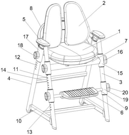 一种高度调节灵活方便的儿童椅的制作方法