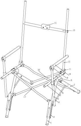 折叠椅架及折叠椅的制作方法