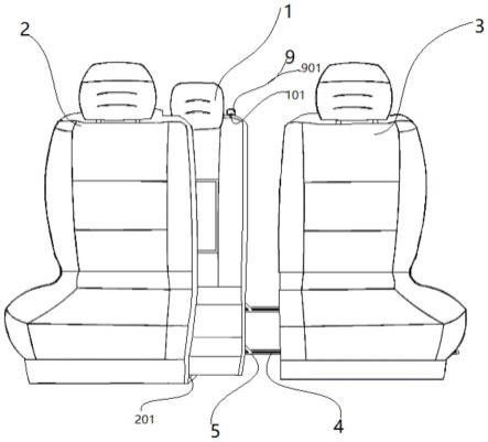 一种后排的中间座椅可活动以拓展乘坐空间的汽车的制作方法