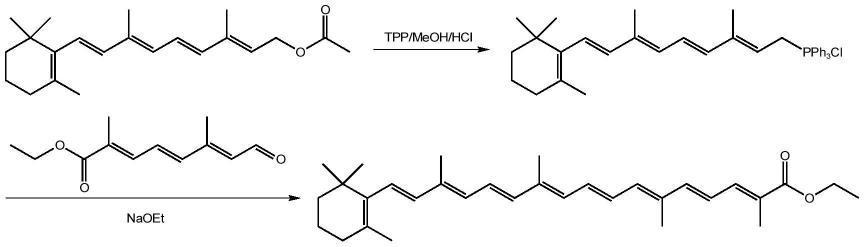 一种7-烷氧羰基-3,7-二甲基-2,4,6-庚三烯醛的制备方法与流程