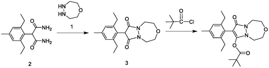 一种唑啉草酯及其中间体的制备方法与流程