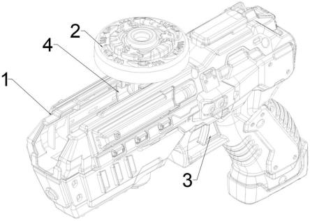 一种玩具弹射陀螺枪的制作方法