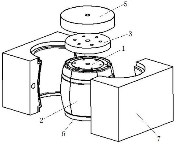 一种小型腔且双侧收口筒型遮光罩成型模具的制作方法