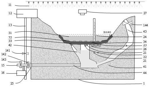 一种岩溶洼地建库地下水气作用相似模拟试验装置及方法与流程