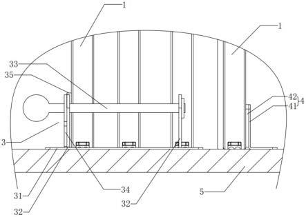 一种顶轨滑动折叠门用防摆动结构的制作方法