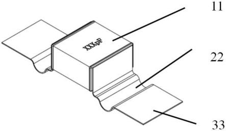 一种可吸收焊接应力的微带电容产品及成型装置的制作方法