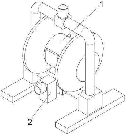 一种带粉碎过滤结构的气动隔膜泵的制作方法