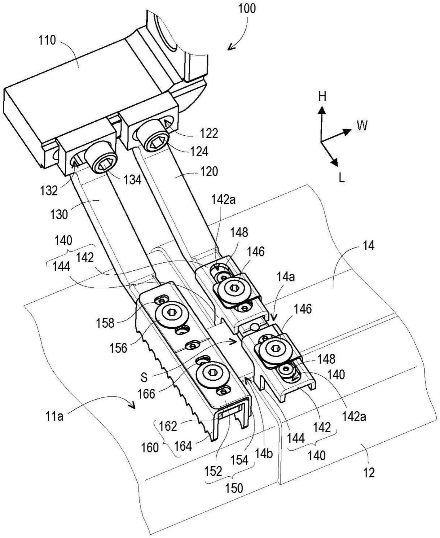 带环缝纫机的压脚机构的制作方法