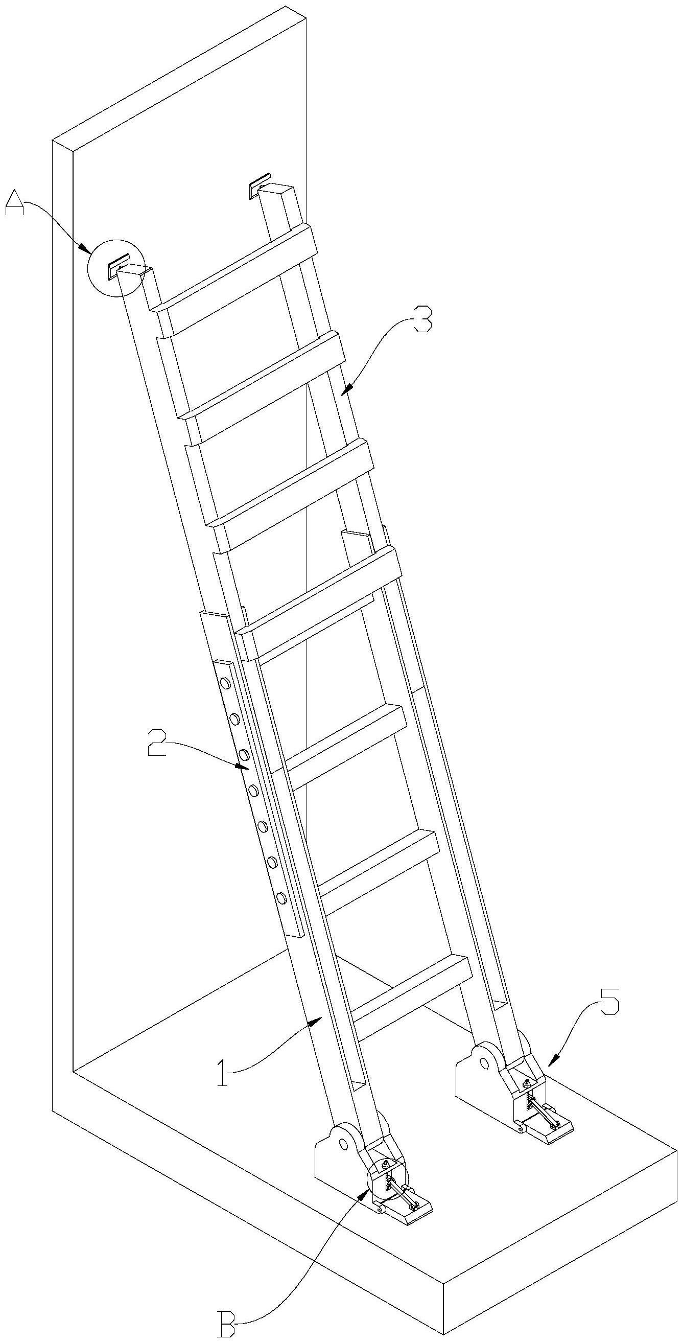 一种电梯井防滑伸缩爬梯的制作方法