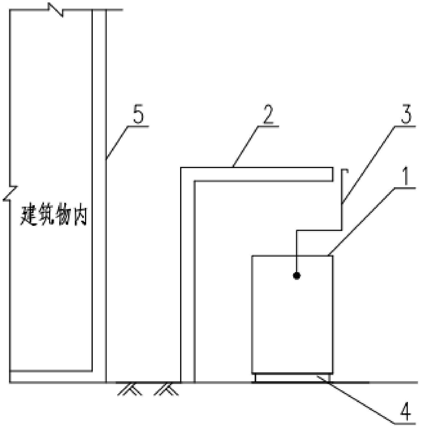 一种解决燃气调压柜与建筑物净距不足的装置的制作方法