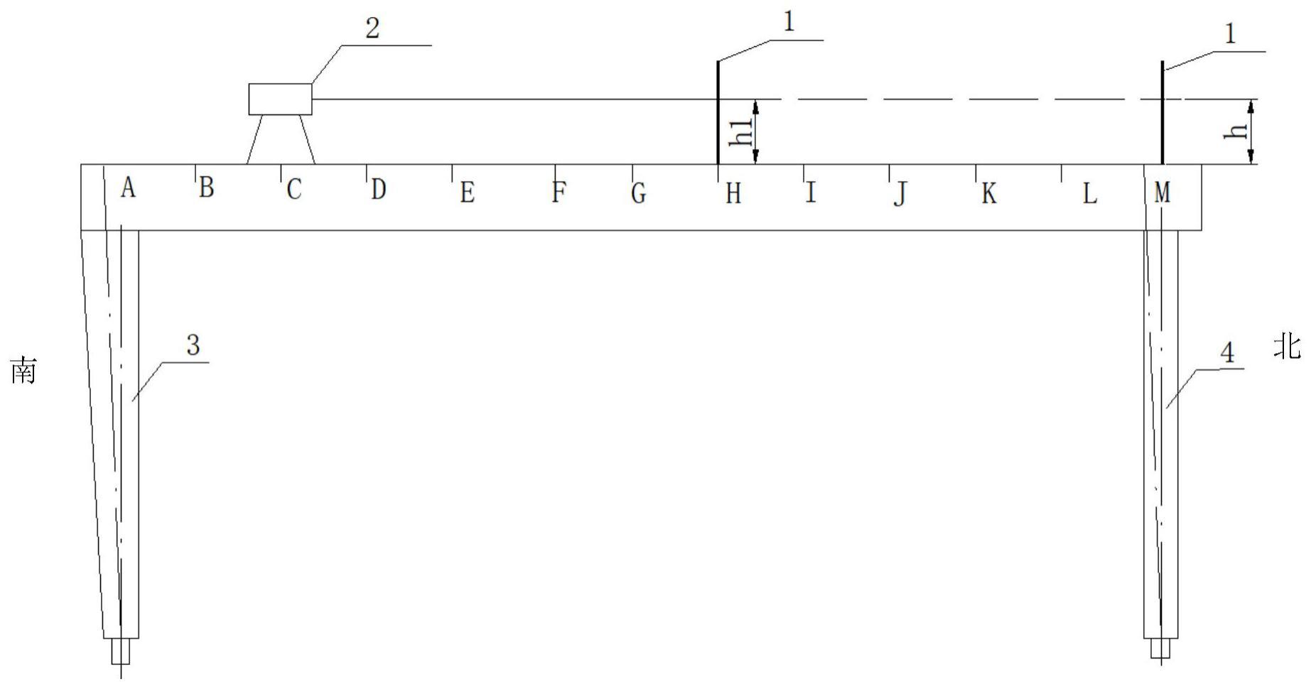 一种龙门起重机主梁拱度检测方法与流程