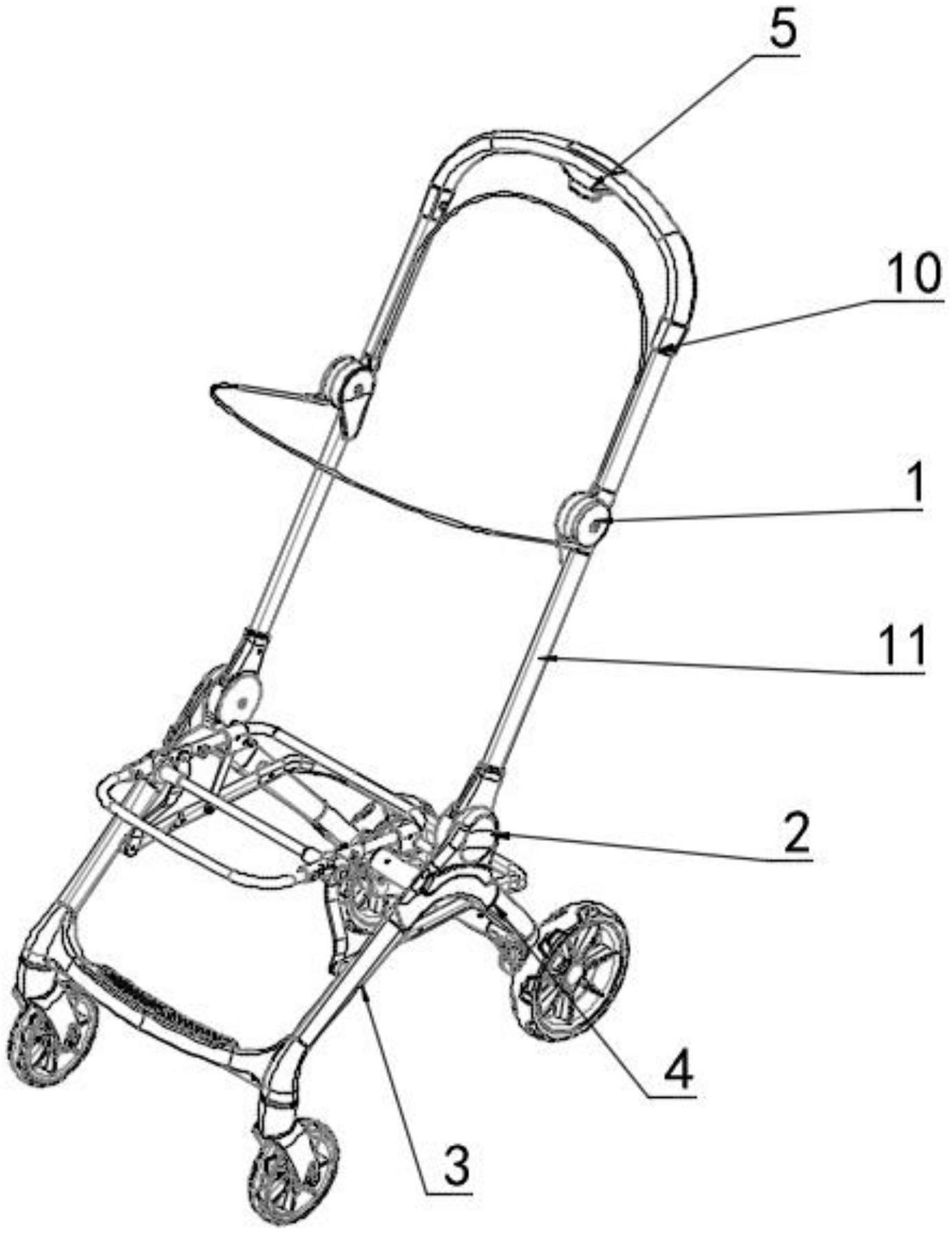 婴儿车架收合关节组件、婴儿推车车架和婴儿手推车的制作方法