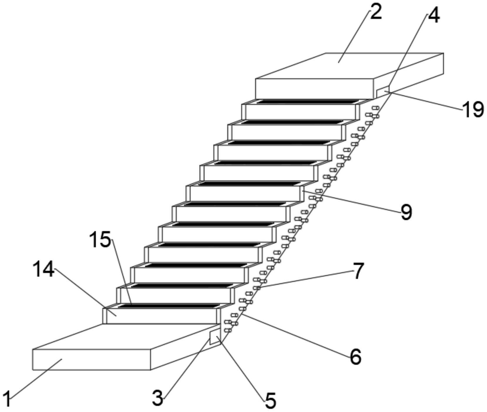 一种带有抗震结构的预制混凝土楼梯的制作方法