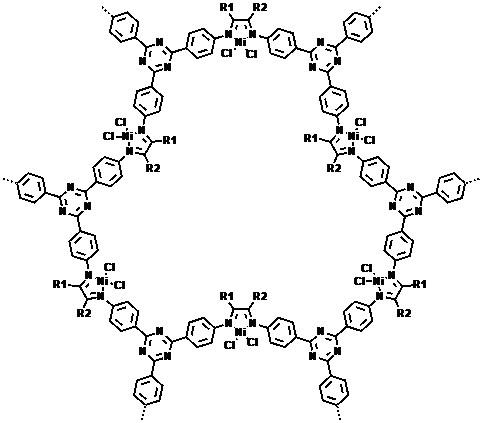 一种二酮亚胺连接的共价有机框架高分子材料及其制备方法