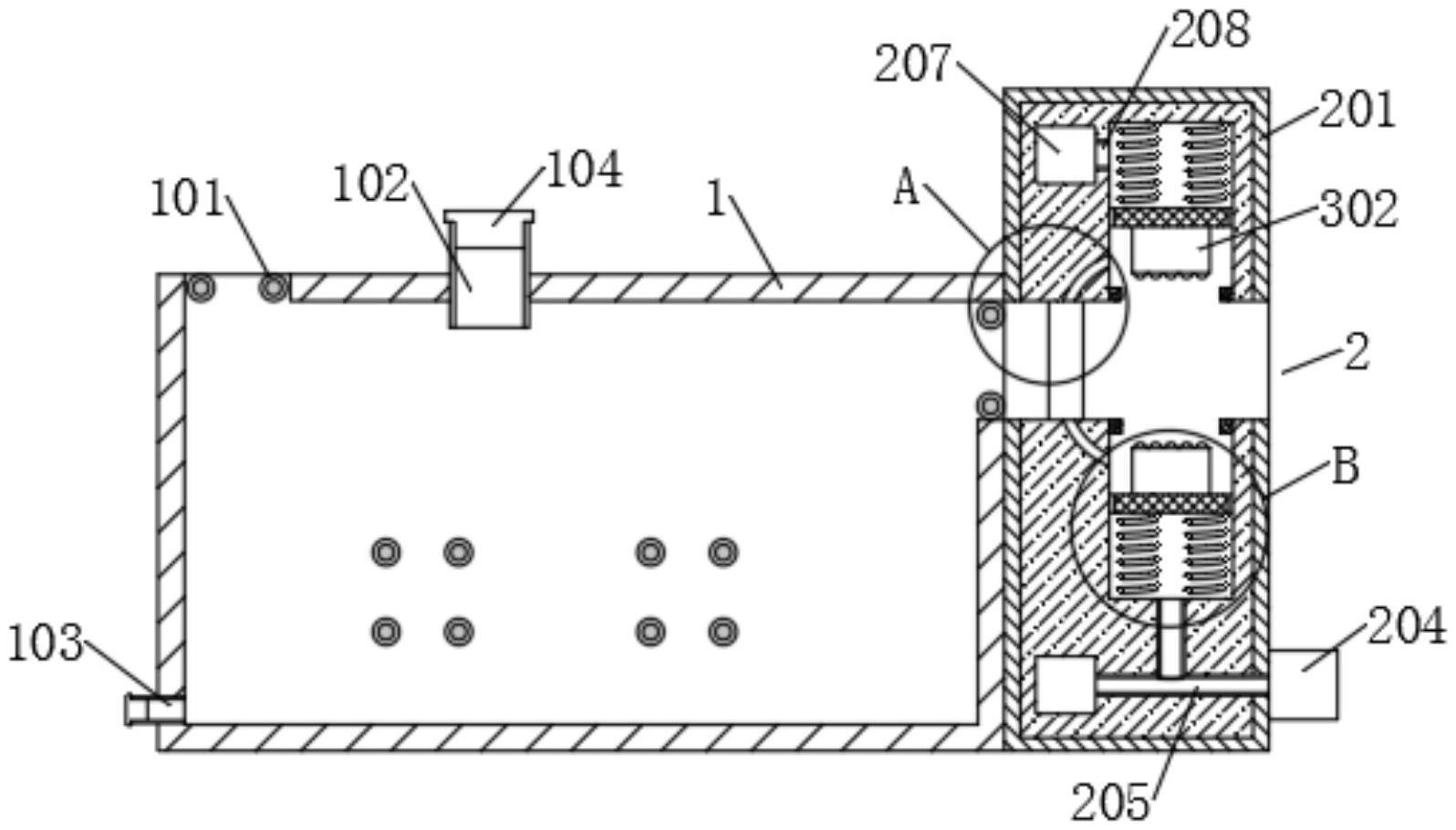 绿色建筑用防水卷材加工的冷却成型机的制作方法