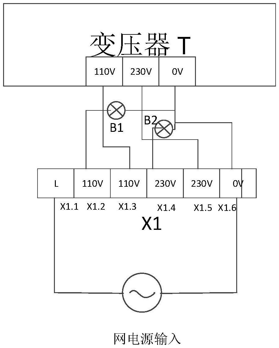 变压器跳线电压指示电路及变压器的制作方法
