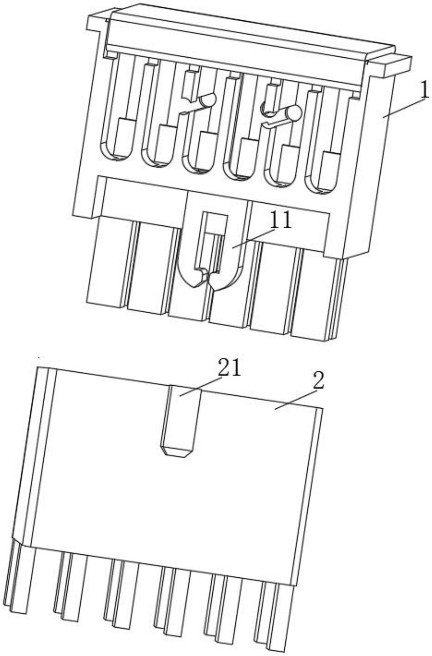 一种连接器胶壳的连接结构的制作方法