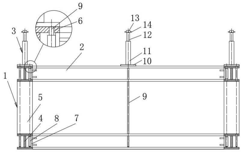 一种可循环利用的波形腹板钢箱梁二拼场用钢结构胎架的制作方法