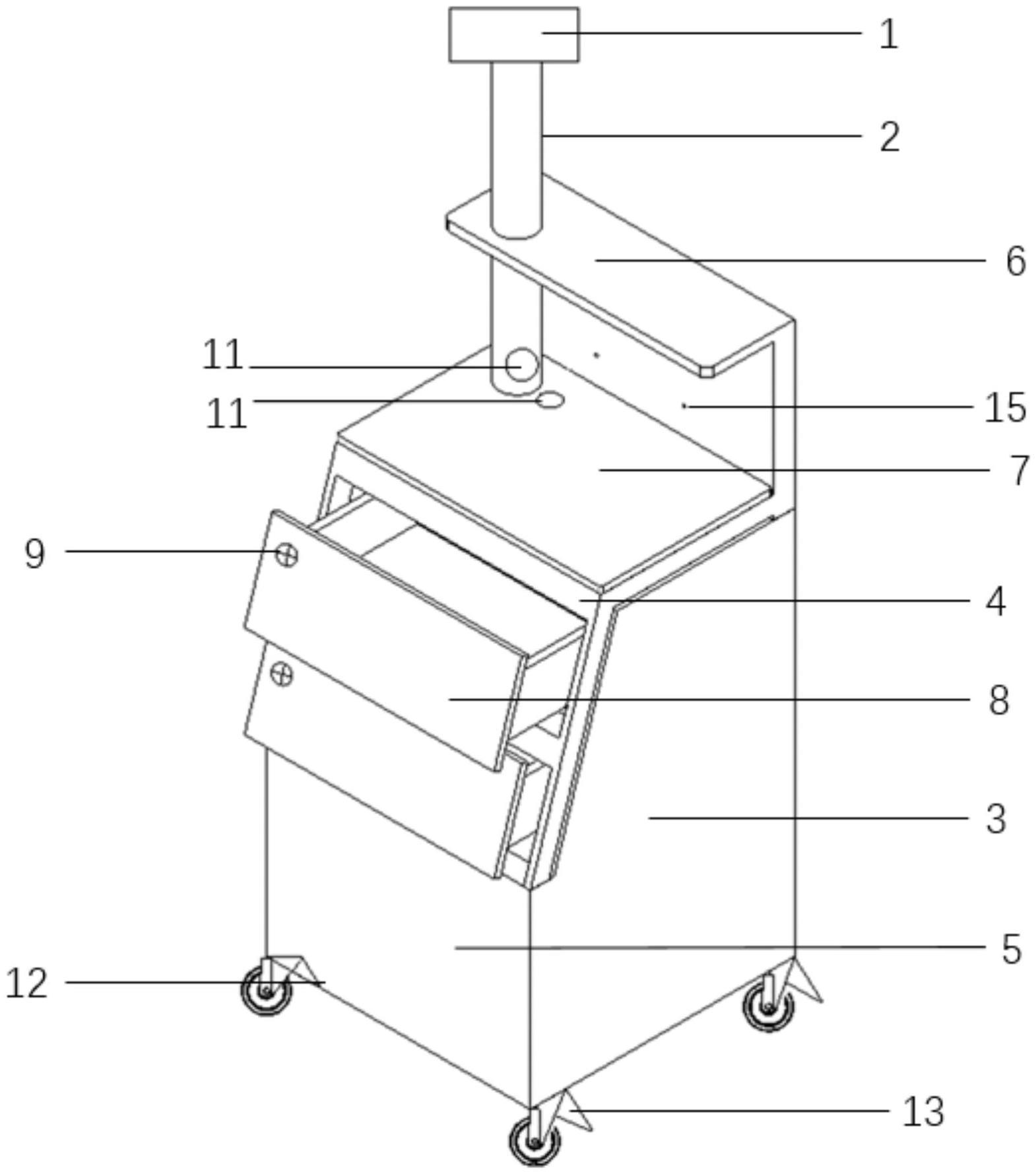 移动测温工作台的制作方法