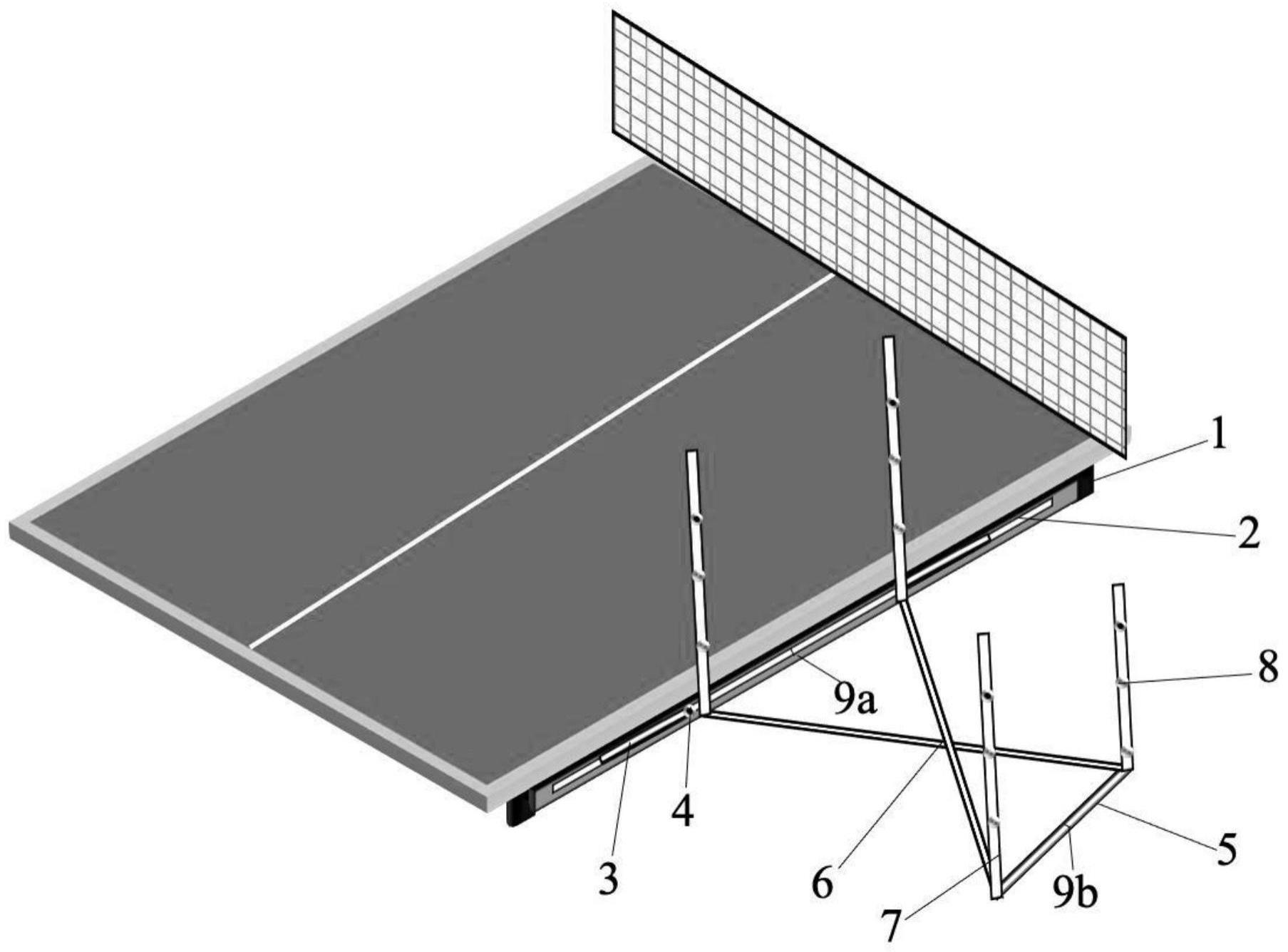 乒乓球多球练习可折叠伸缩的辅助架