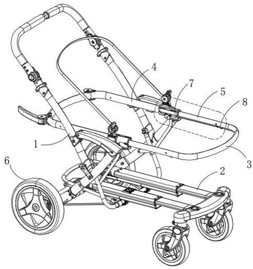 一种单双座可自由切换的婴幼儿推车的制作方法