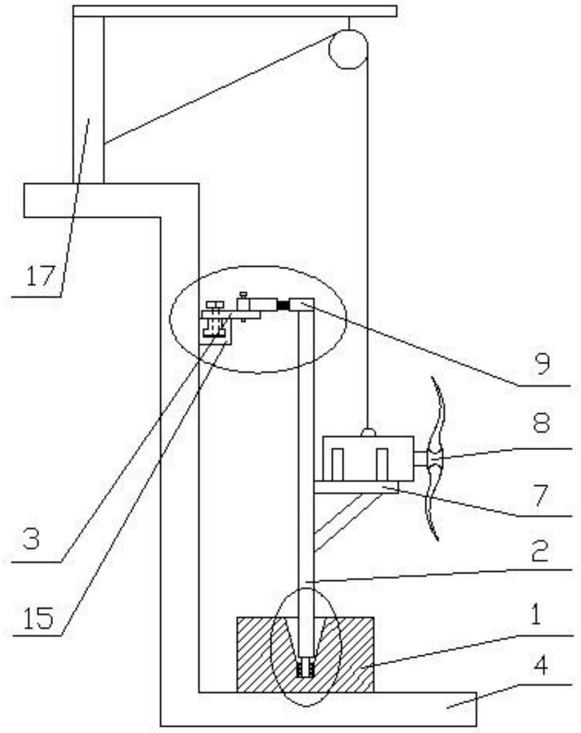 一种可调节移动式推流器导杆基座的制作方法