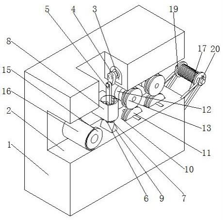 一种裸铜绞线生产加工用截线机的制作方法