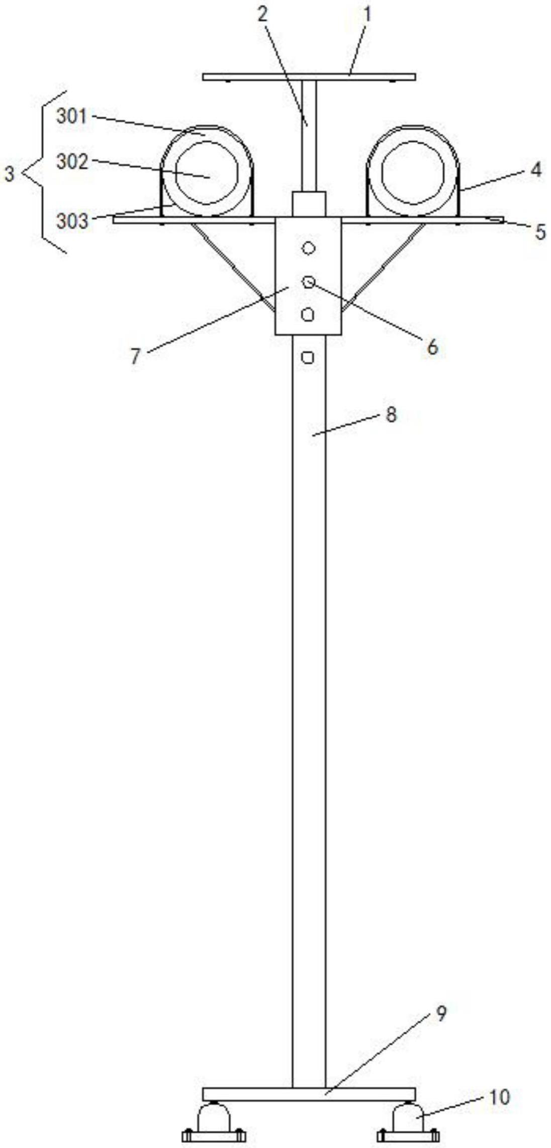 一种单柱式管道支架的制作方法