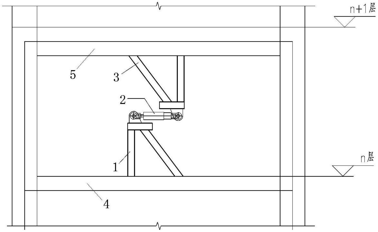 一种安有粘滞阻尼器的建筑结构的制作方法