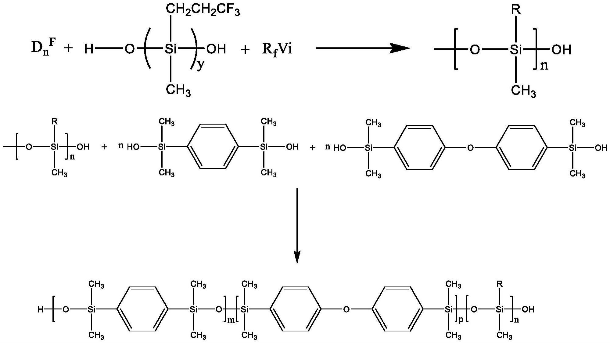 主链含苯醚撑结构的羟基氟硅油及其制备方法