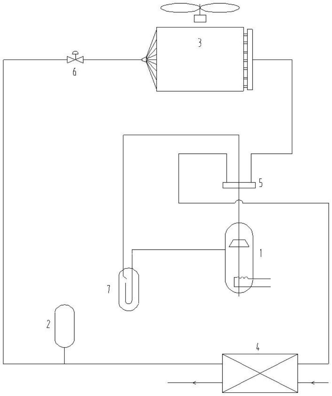 一种有冷媒平衡调节器的低温变频空气源热泵系统的制作方法