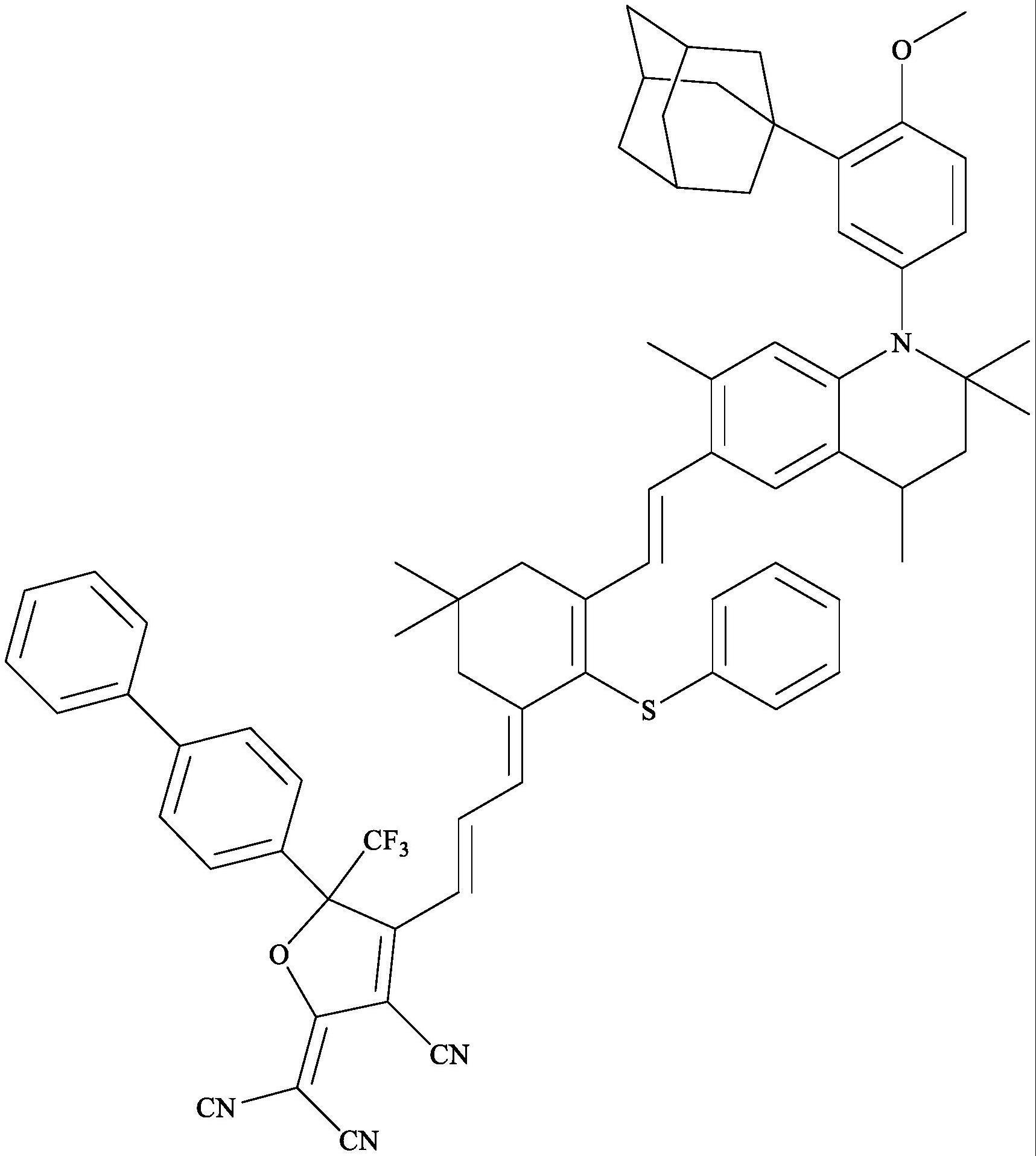 包含类金刚烷基团的非线性光学发色团的制作方法