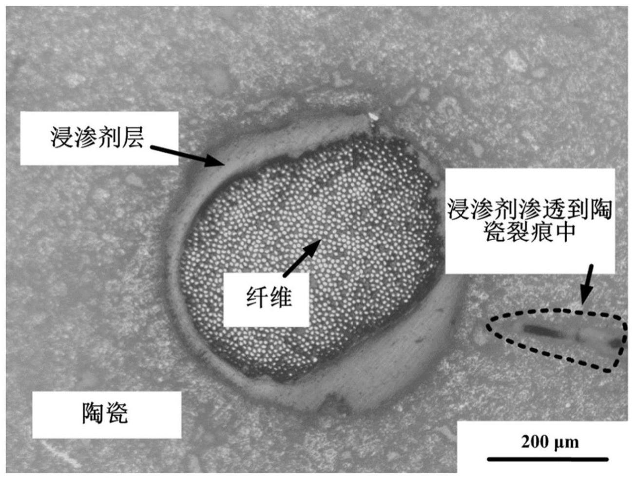 一种具有高强度高韧性的仿生陶瓷/连续纤维复合材料及其制备方法