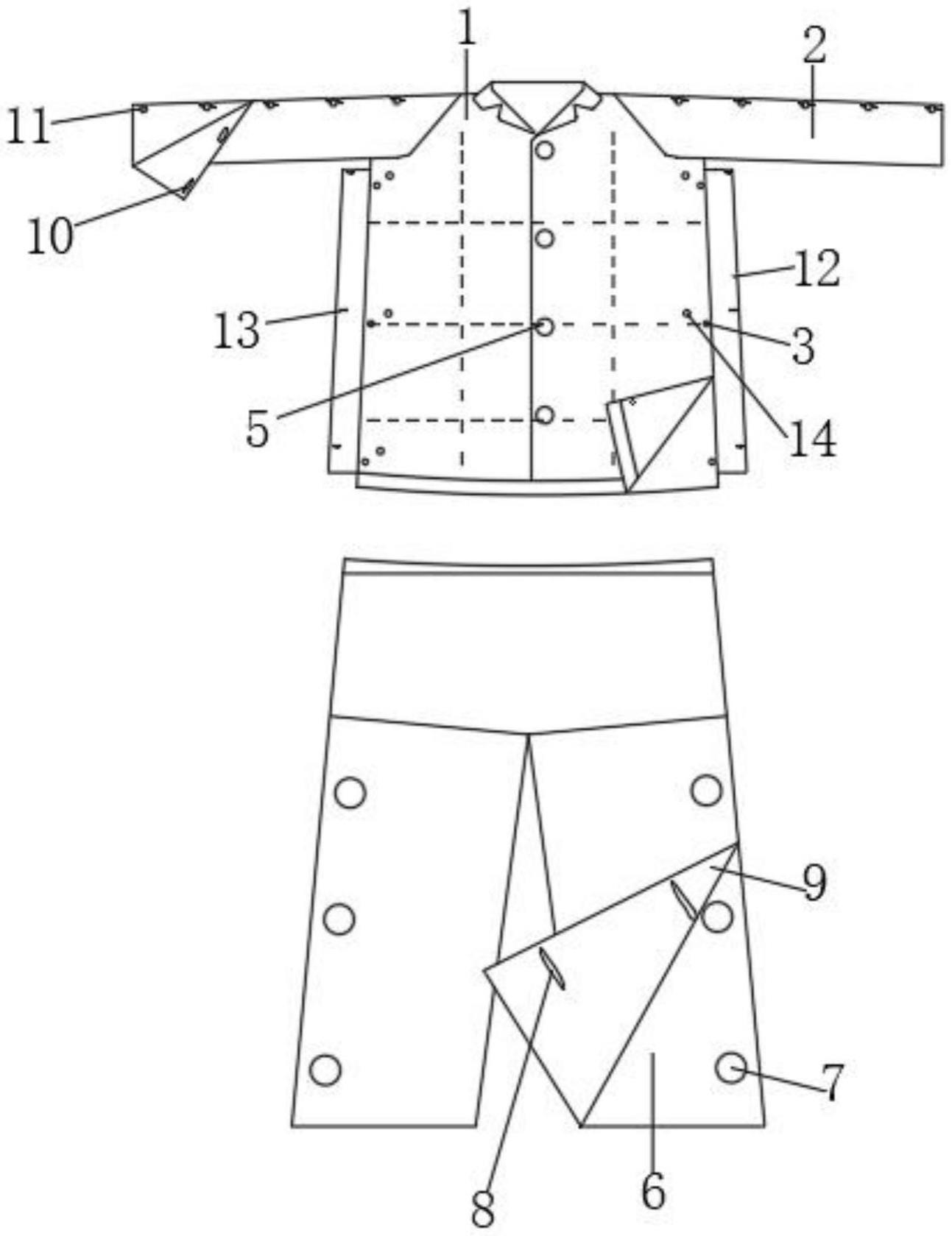 一种新型病号服的制作方法