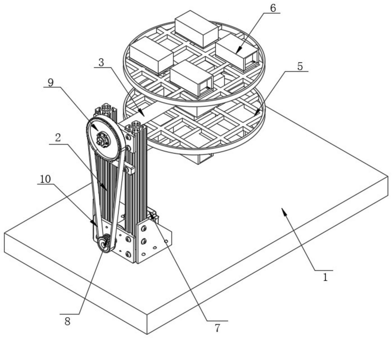 一种POM手模模具加工用旋转成型设备的制作方法