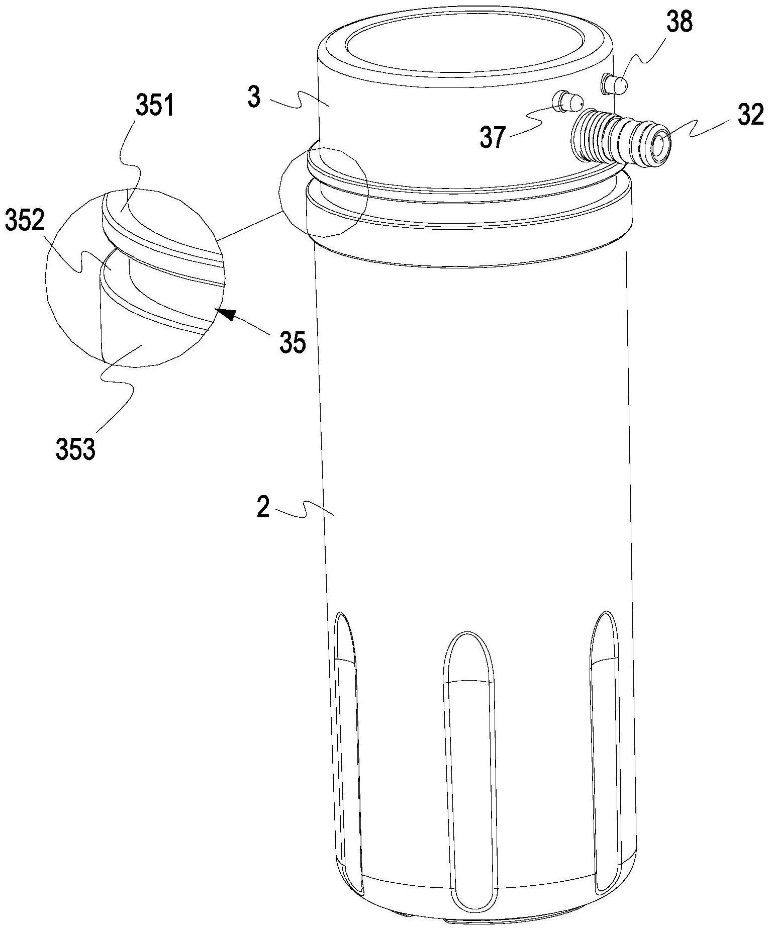 微酸性溶液发生器的电解液容置器的制作方法