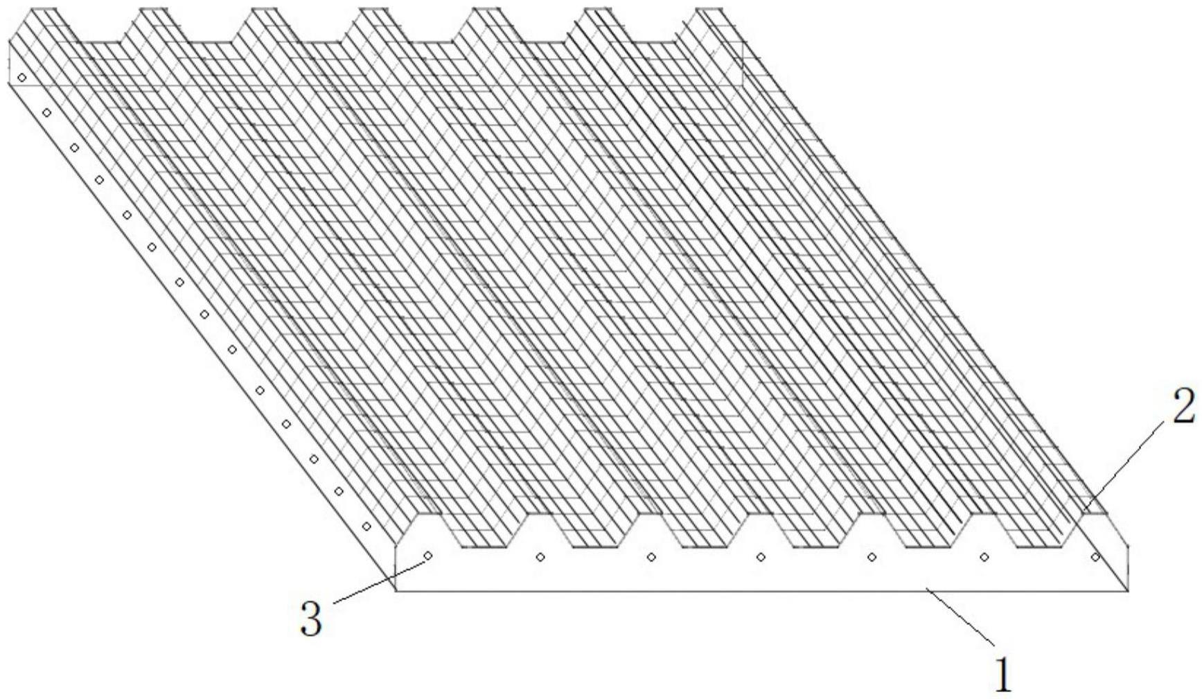波纹钢丝网增强的预制底板的制作方法