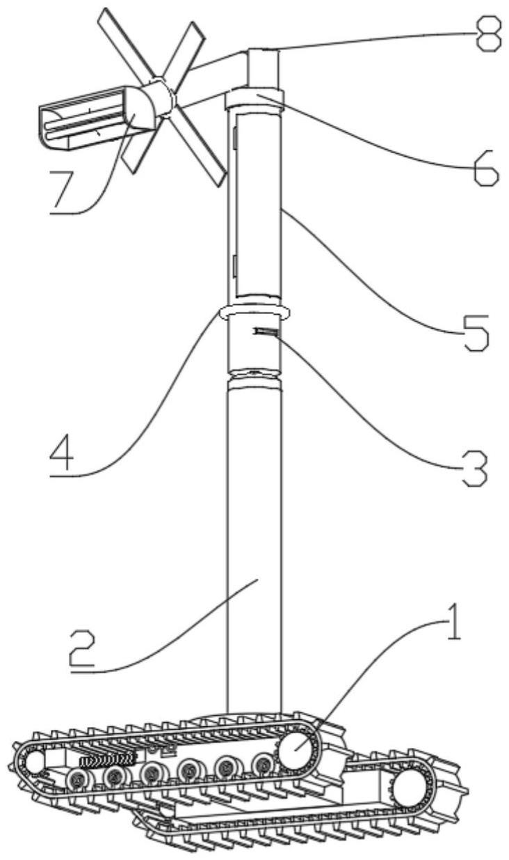 一种园林施工用可移动路灯的制作方法