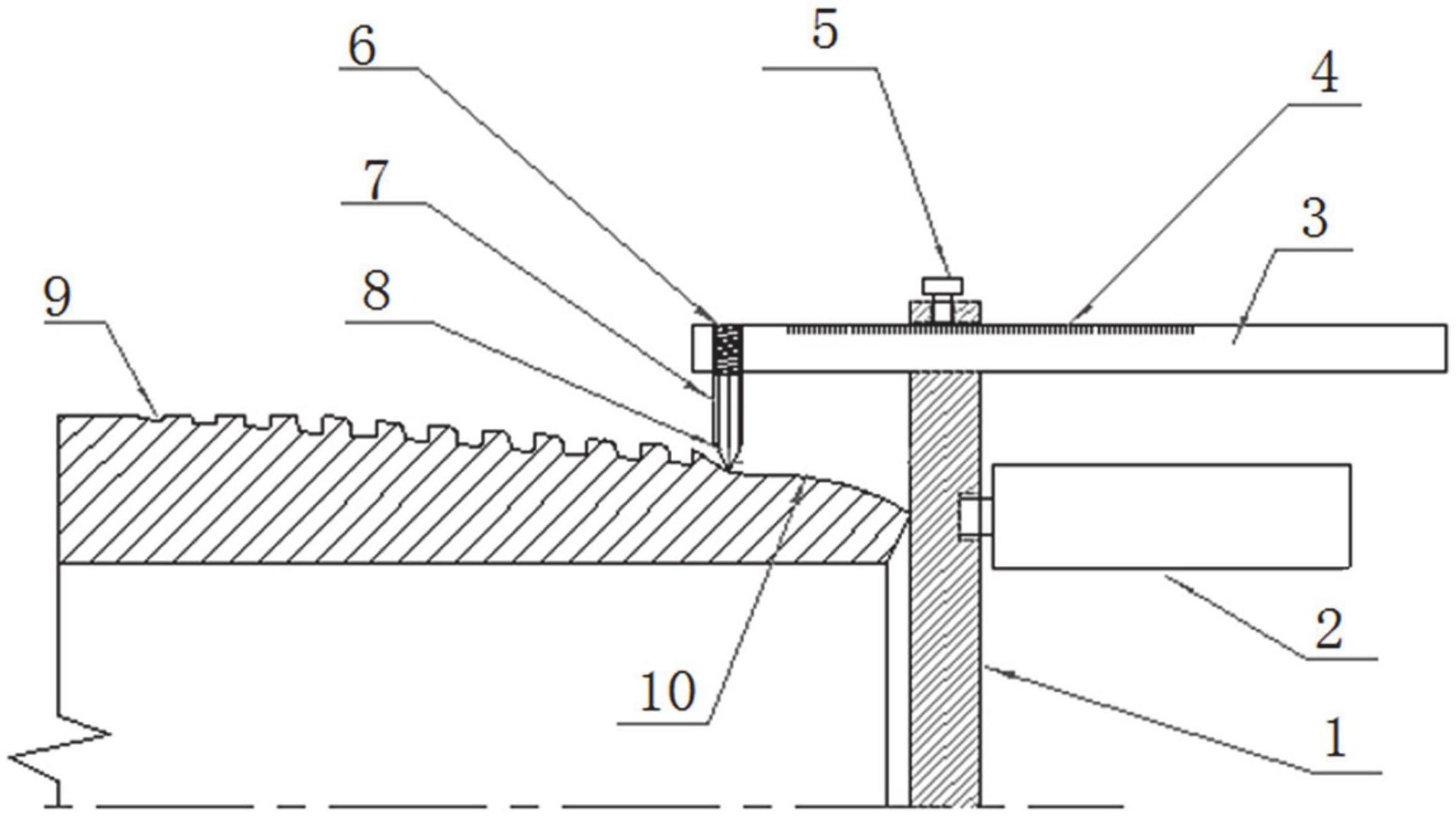 一种油套管特殊螺纹接头密封面长度测量工具的制作方法