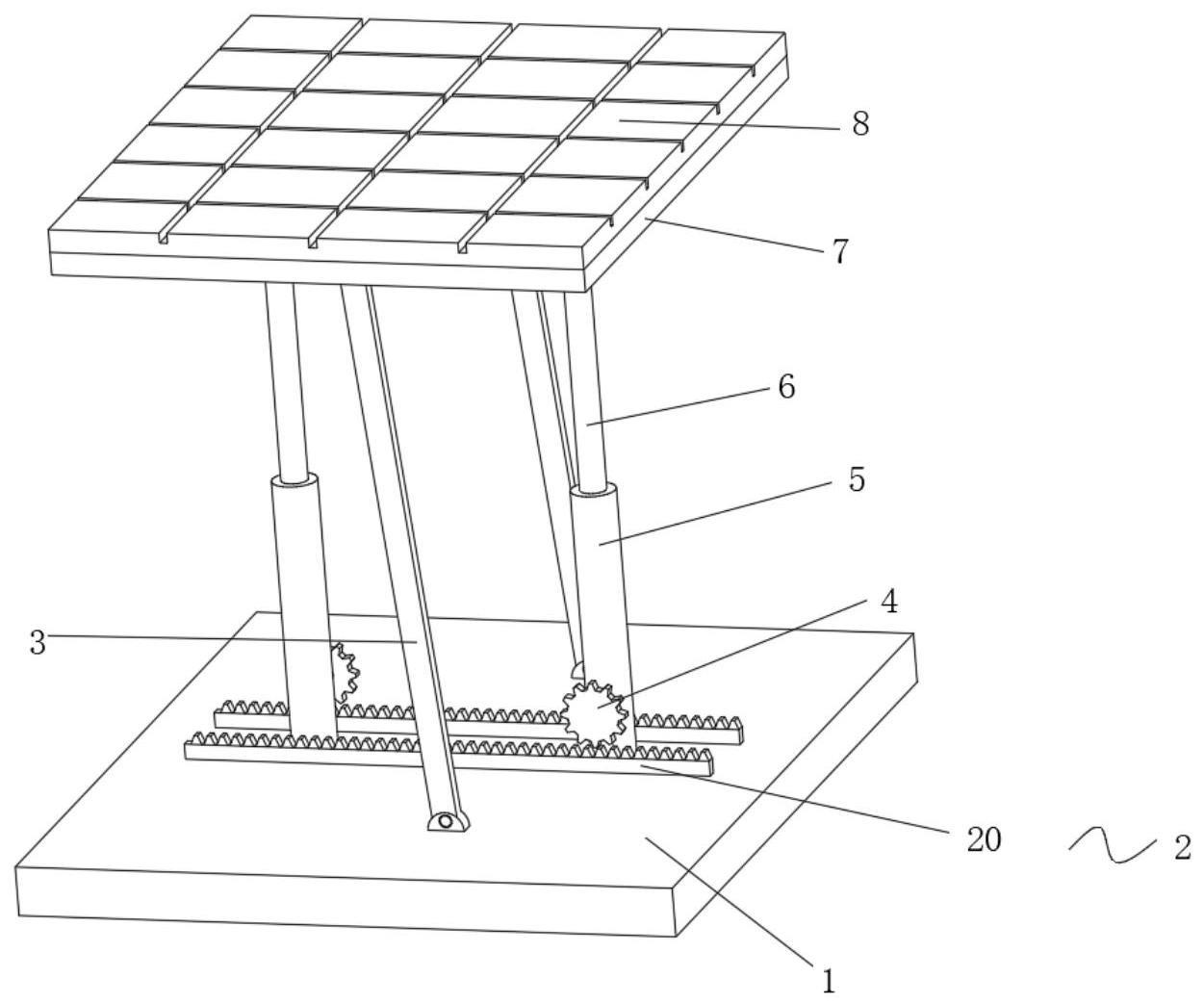 一种基板角度可调的太阳能光伏组件的制作方法