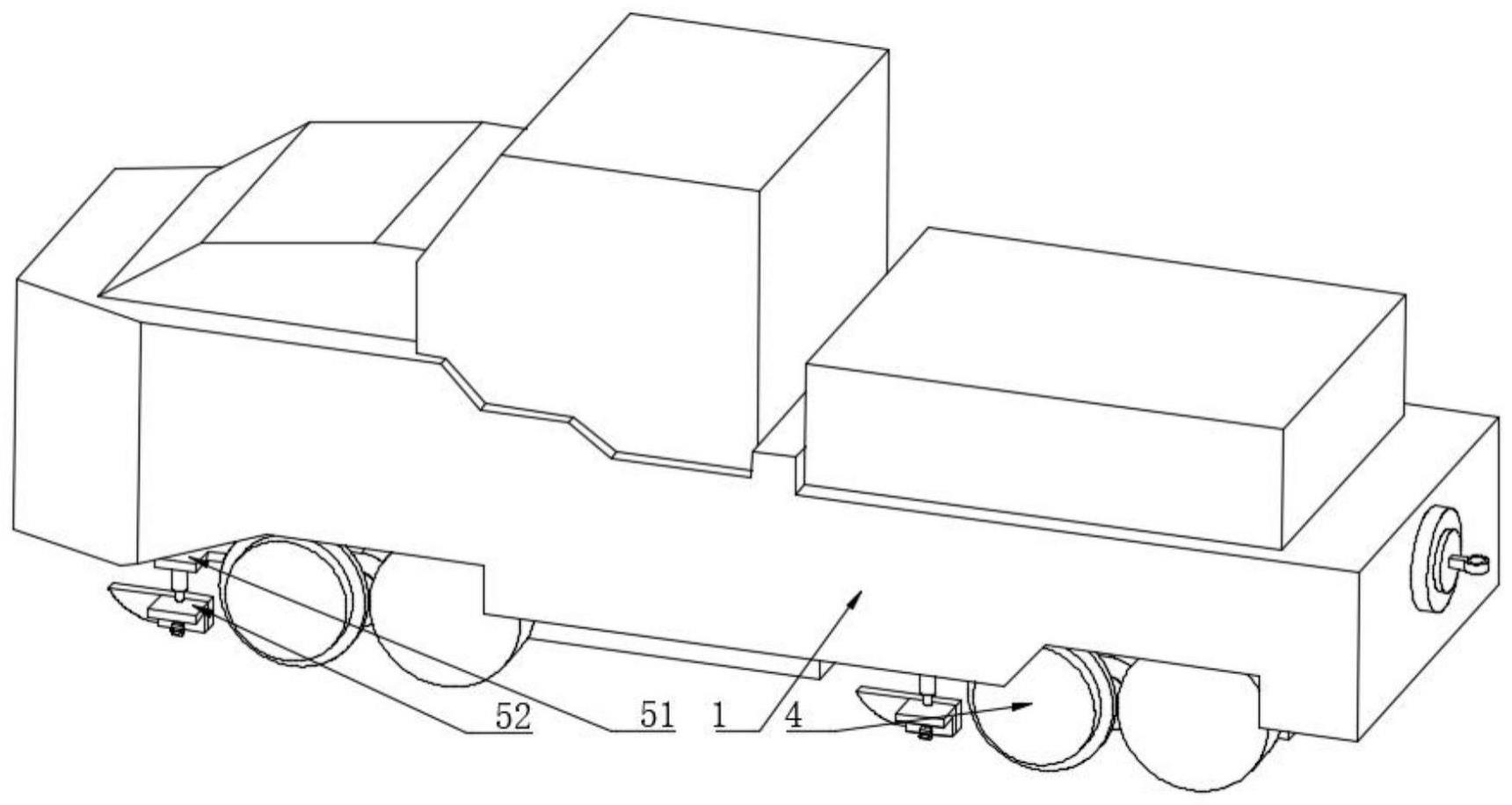 一种公路铁路两用牵引车防脱轨装置的制作方法